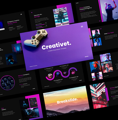 Creativet - Creative Presentation Template branding business corporate creative graphic design powerpoint pre presentation template