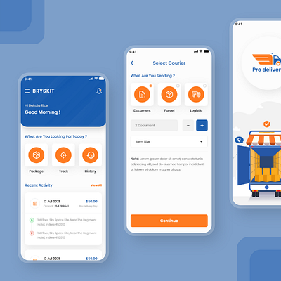 Parcel & Courier Delivery App Design, UI Kits & Templates branding courier delivery app courier delivery design courier delivery ui kit courier template design delivery ui kit graphic design laundry booking laundry delivery app design laundry templates app design parcel delivery app ui