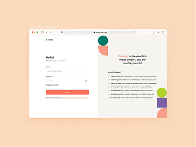 Takso - Sign in Page figma login login ui sign in sign in ui signin page takso ui uidesign uiux