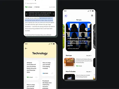 Language Learning - UI/UX article blog cards language language learning learning new language tutor ui ux