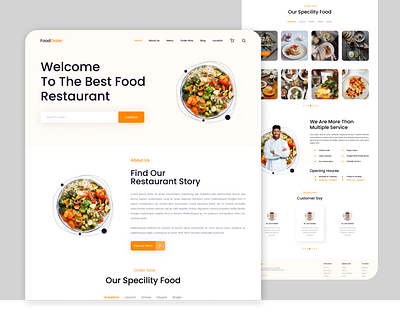 FoodOrder food ui web design