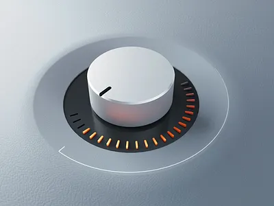 3D Knob UI 3d animation button motion ui vietnam visual