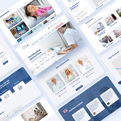 One Hospital adobexd coreup design illustration ui ux web