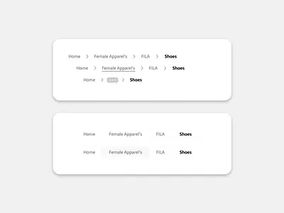 Breadcrumbs - Daily UI 056 breadcrumbs daily ui daily ui 056 dailyui dailyui006 day 056 ui ux web design