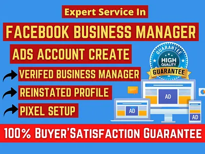 I will create and setup facebook business manager, pixel, ads ac ad manager business manager facebook facebook ads facebook ads manager facebook business manager facebook disabled fix issues old business manager old facebook pixel setup setup facebook pixel verified bm