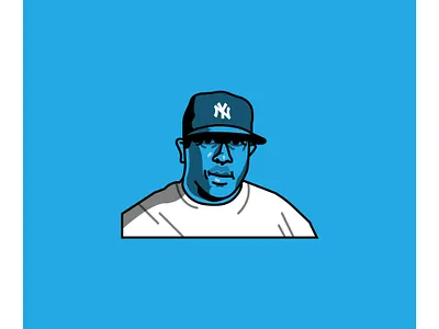 Preemo design digital dj premier flat gangstarr guru icon design illustration neon outlines portrait vector