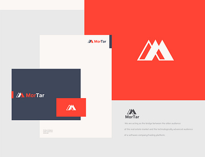 Mortar Corp Logo Concept brand identity branding business card design graphic design identity ill illustration logo logo design logotype minimal vector