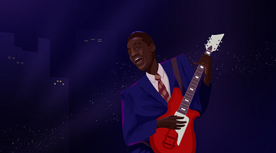 Leon Bridges illustration illustration