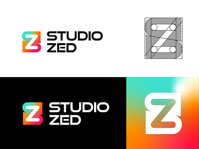 Studio Zed adobe brand identity branding branding and identity design graphic design identity design illustration letter logo lettermark logo logo design minimal modern monogram simplicity symbol vector visual identity wordmark