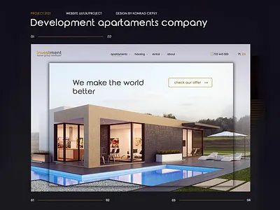 Development apartaments company vol.2 app branding design illustration ui ux web web design website
