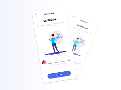 Verification Screen Design adobe xd design figma mobile app design mobile design ui uiux verification design