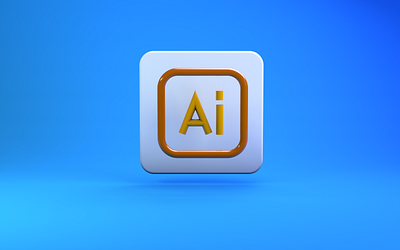 Adobe Illiustrator 3D line icon adobe illustrator illustrator logo trendy