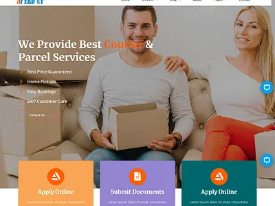 Speed Up | Courier and Delivery Service Angular Template graphics design layout psd responsive sell template theme web development website design website development