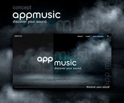 appmusic UI concept app branding design illustration mobile ui ui ux design web website