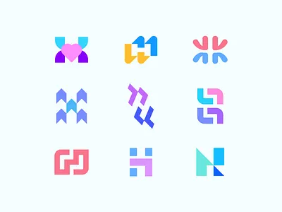 H exploration abstract arrow bold branding clever corporate design flat growth h heart icon logo love mark minimal monogram neagative space positive tech