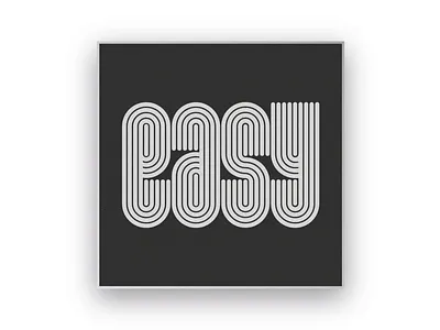 Easy branding geometric graphic design identity design lettering poster typography