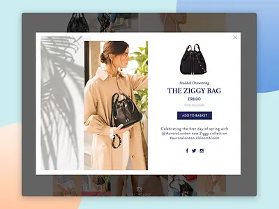 Aurora London Ecommerce Website design illustration ui ux web design