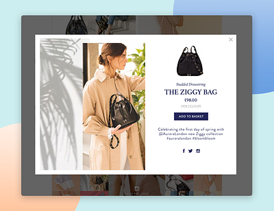 Aurora London Ecommerce Website design illustration ui ux web design