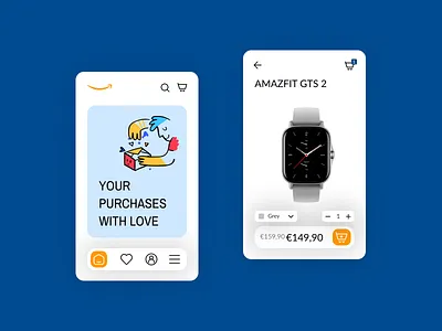 Amazon App Concept app branding design figma ui ux web