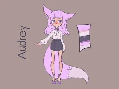 Audrey character character design graphic design