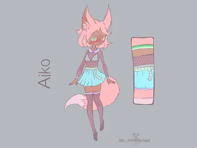 Aiko character character design graphic design