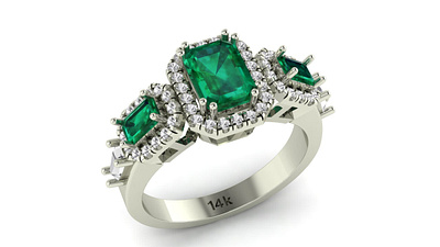 Emerald Ring! design gents illustration jewel jewelery jewellery jewelry logo ring rings