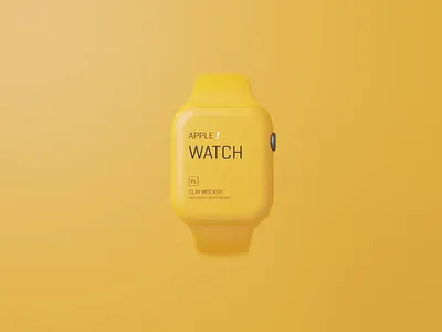 Free Apple Watch Clay Minimal Mockup apple clay design free freebie minimal mock up mock up mock ups mockup mockups presentation psd ui watch