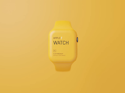 Free Apple Watch Clay Minimal Mockup apple clay design free freebie minimal mock up mock up mock ups mockup mockups presentation psd ui watch