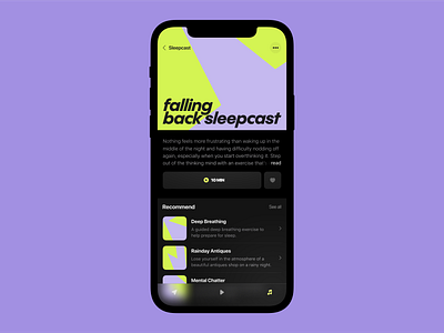 mental relaxation app anoshko app clean design health ios meditation mental mobile native podcast relax relaxation ui ux