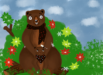 Family Photos- B-bear abby alo bookillustration childrenbook childrenillustration childrensbookillustration ill illustration