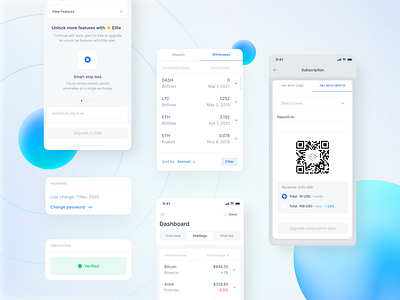 TokenPlace — Fintech Mobile App crypto dashboad deposit design light mode mobile mobile app product design saas trade platform ui ux withdraw