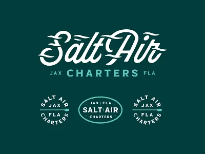 Salt Air Charters branding design identity logo type typography