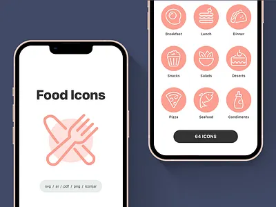 Food Icons — Pixi Line food icon icon set icons illustration line pixi ui vector