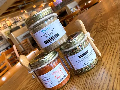 Billy's Seasoning Package Design branding design identity illustration label logo packaging seasoning spice type typography