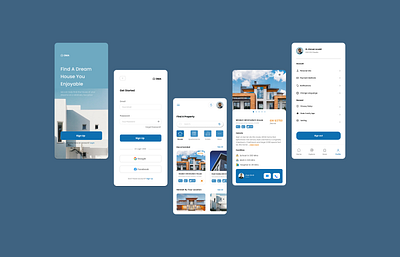 OMA - App Property app best branding clean creative design designer figma home mobile property ui uiinpiration uiux uiuxdesign userflow userinterface uxinspiration