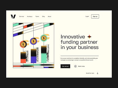 Investment : Web design exploration capital financial fintech invest investment landing page saas venture venture capital web design website