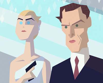 DIE ANOTHER DAY caricature character design illustration james bond vector