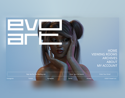 Evo.Art| Landing Page branding design graphic design illustration landing page landing page design logo meta metaverse nft nft artwork nft landing page ui uiux vector