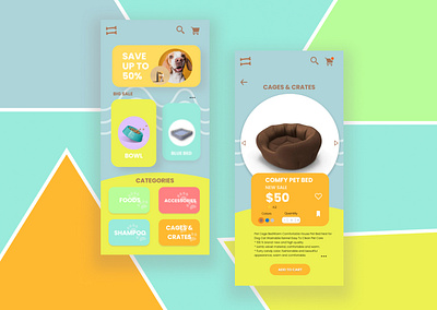 E-Commerce - Daily UI branding daily 100 challenge dailyui dailyuichallenge design dogshopui e commerce app e commerce design app e commerce website flatdesign graphic design logo pet petshopui ui uxui vector