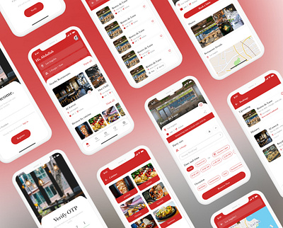 Table Reservation App booking app cafe design figma hotel minimal reservation restaurant ui ux