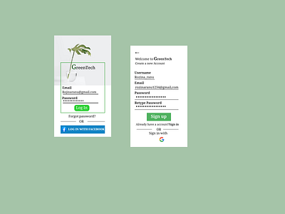 GreenTech figmadesign greentech mobileapp plantapp