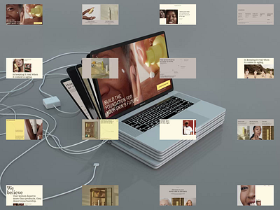 Agency Skincare Homepage animation grid interaction interface promo synchronized synchronized.studio typography ui ux video web website zhenya zhenyary