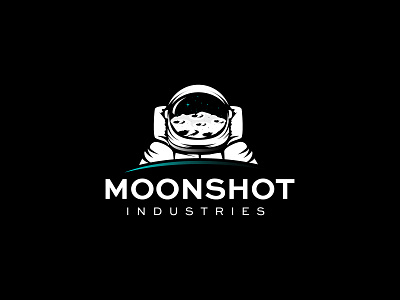 moonshot design emblem illustration logo