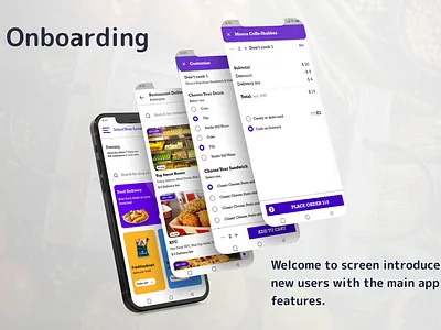 Onboarding Fresh Food app delivery app design figma food app food delivery fresh food illustration product design ui ui design