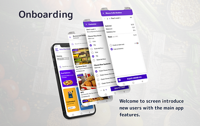 Onboarding Fresh Food app delivery app design figma food app food delivery fresh food illustration product design ui ui design