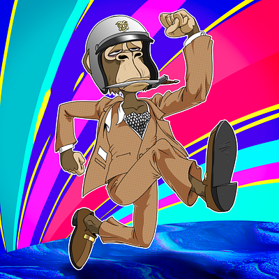 BAYC Full Body Illustration of TimpersHD bored ape bored ape yacht club crypto digital ethereum fanart illustration nft nft nyc nfts opensea photoshop timpers timpershd