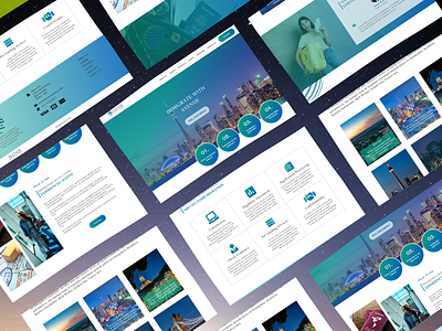 Landing page UI for a Immigration Company ui ux webdesign