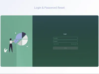 SaaS Login Screen / Reset data product design saas design ui