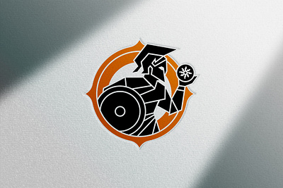 Ancient Spartan Knowledge Logo ancient branding custom design energy illustration knowledge logo power shield spartan tech vector warrior wisdom wise