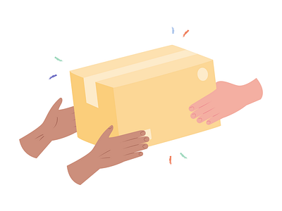 Hands Illustrations 👌🤙🤞 colorful delivery design flat hands illustration kapustin mail pack package post resources set skin surprise vector